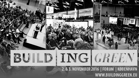 Igen i år, kan du på Building Green den 2.-3. november 2016, møde over 150 udstillere.