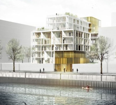 Illustration af WERK Architects Creative Blocks i Hamburg