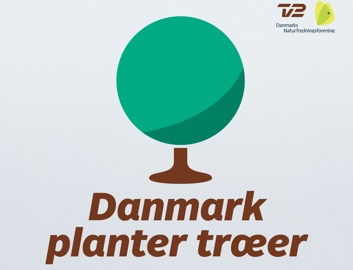 Danmark planter træer. Logo. 
