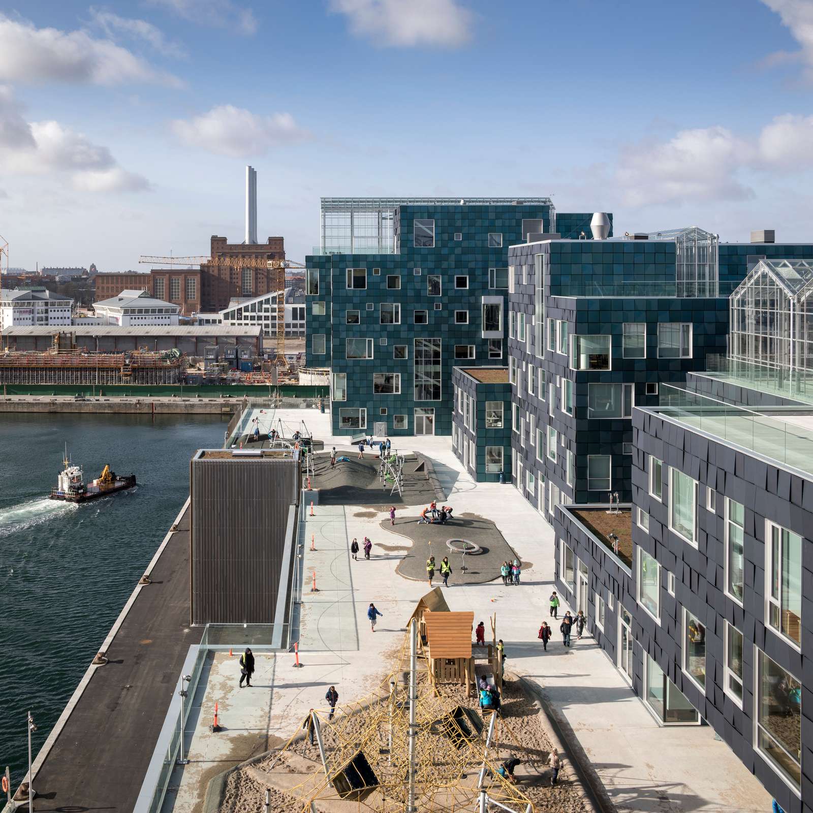 Photo of Copenhagen International School by C.F. Møller Architects. Photo credit: Adam Mørk