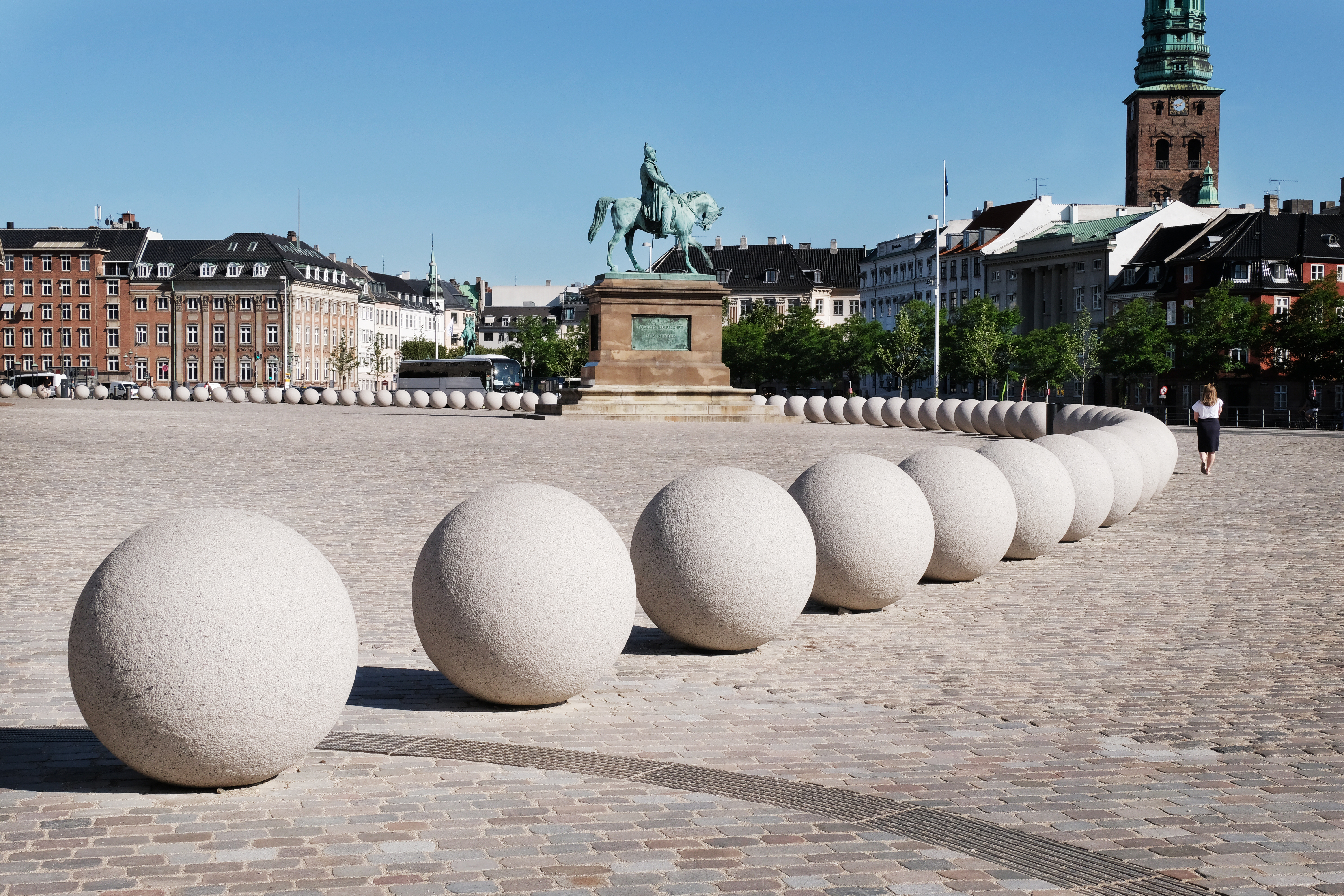 Foto af forplads på Christiansborg