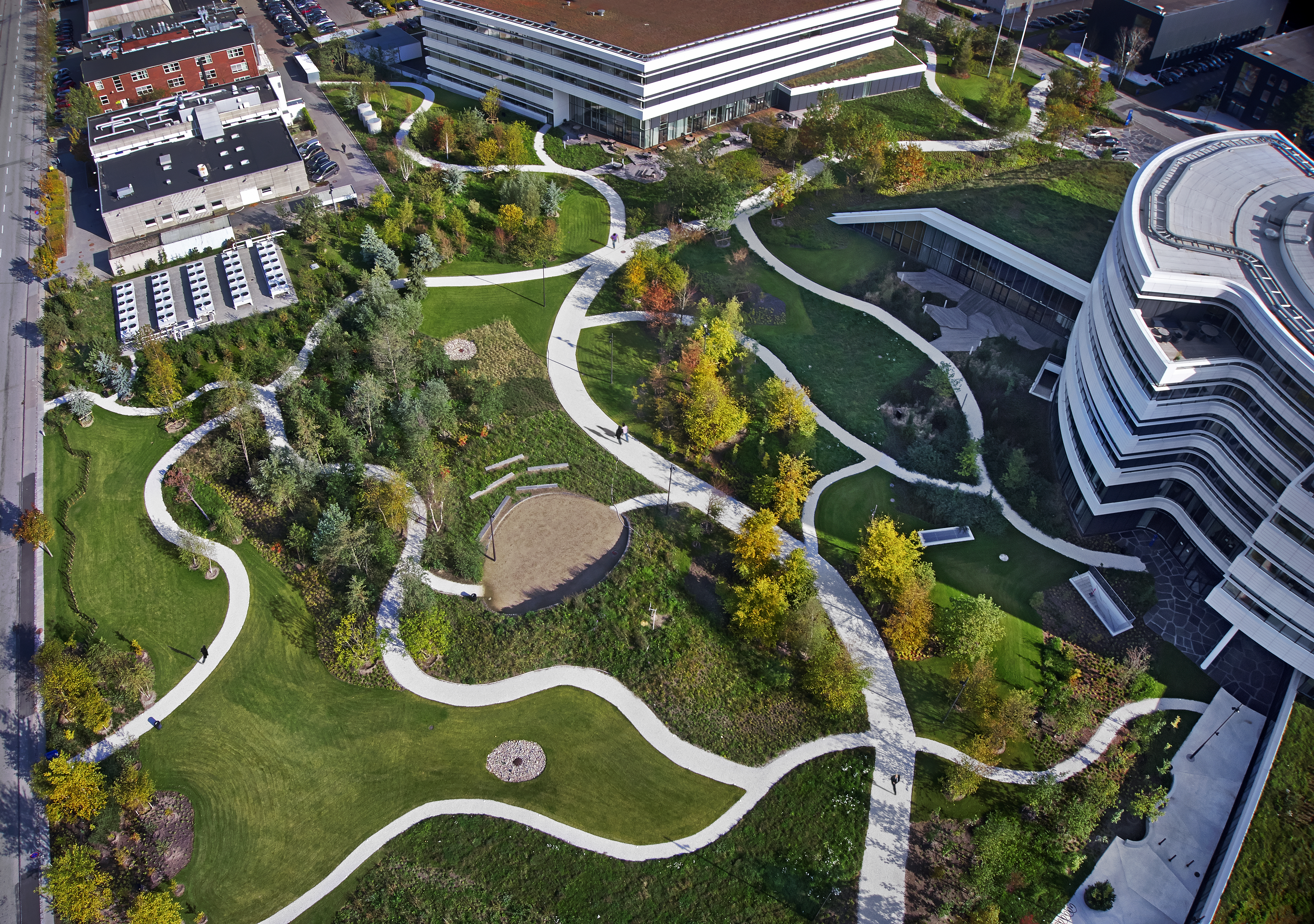 Photo of Novo Nordisk Nature Park by SLA Architects. Photo credit: Torben Petersen