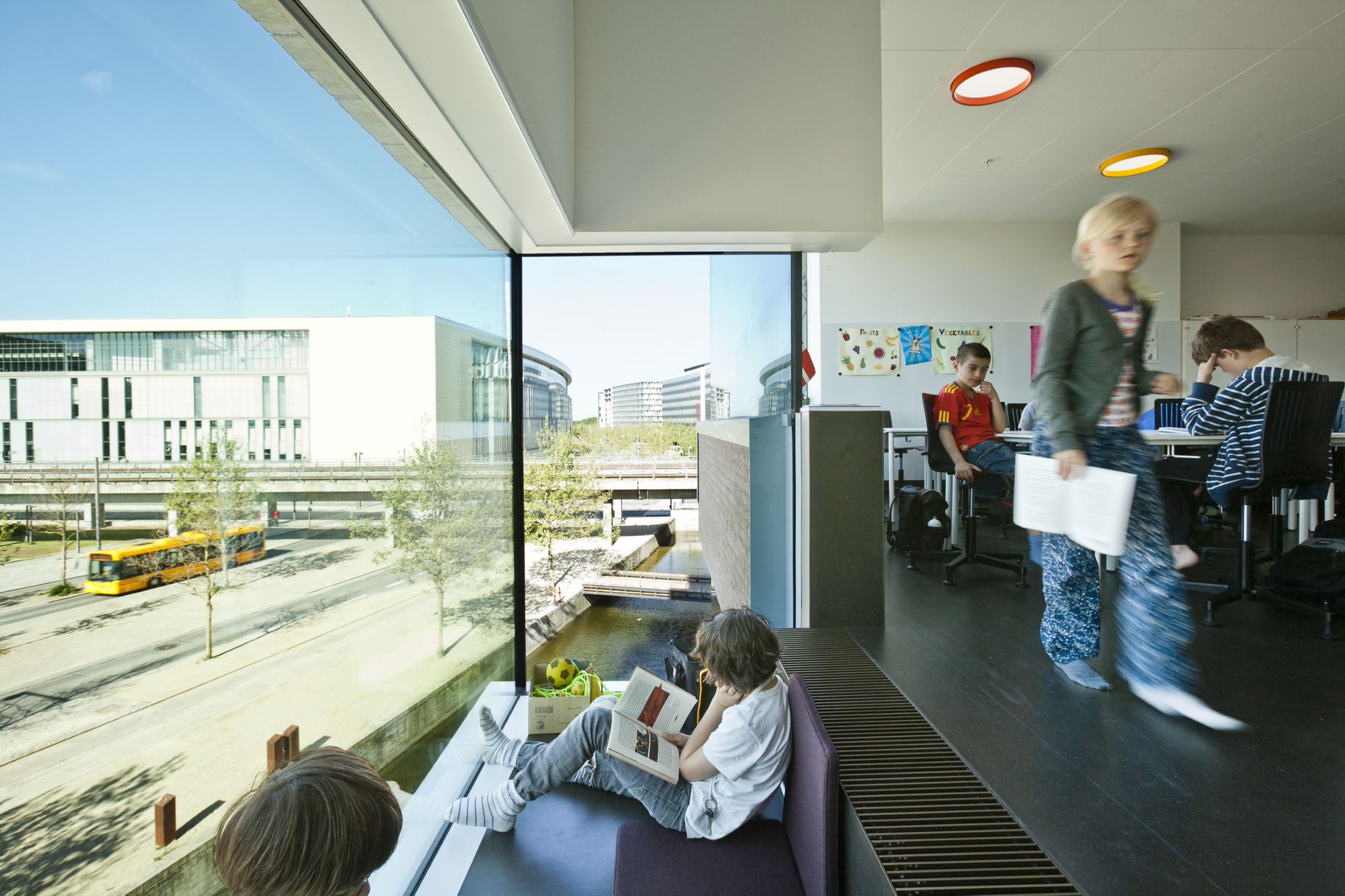 Photo of Ørestad School by KHR Architecture. Photo credit: Kontraframe