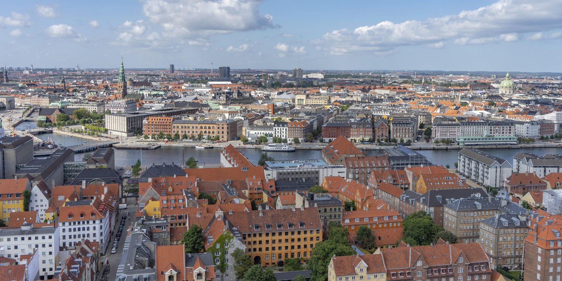 Billede at København set fra oven