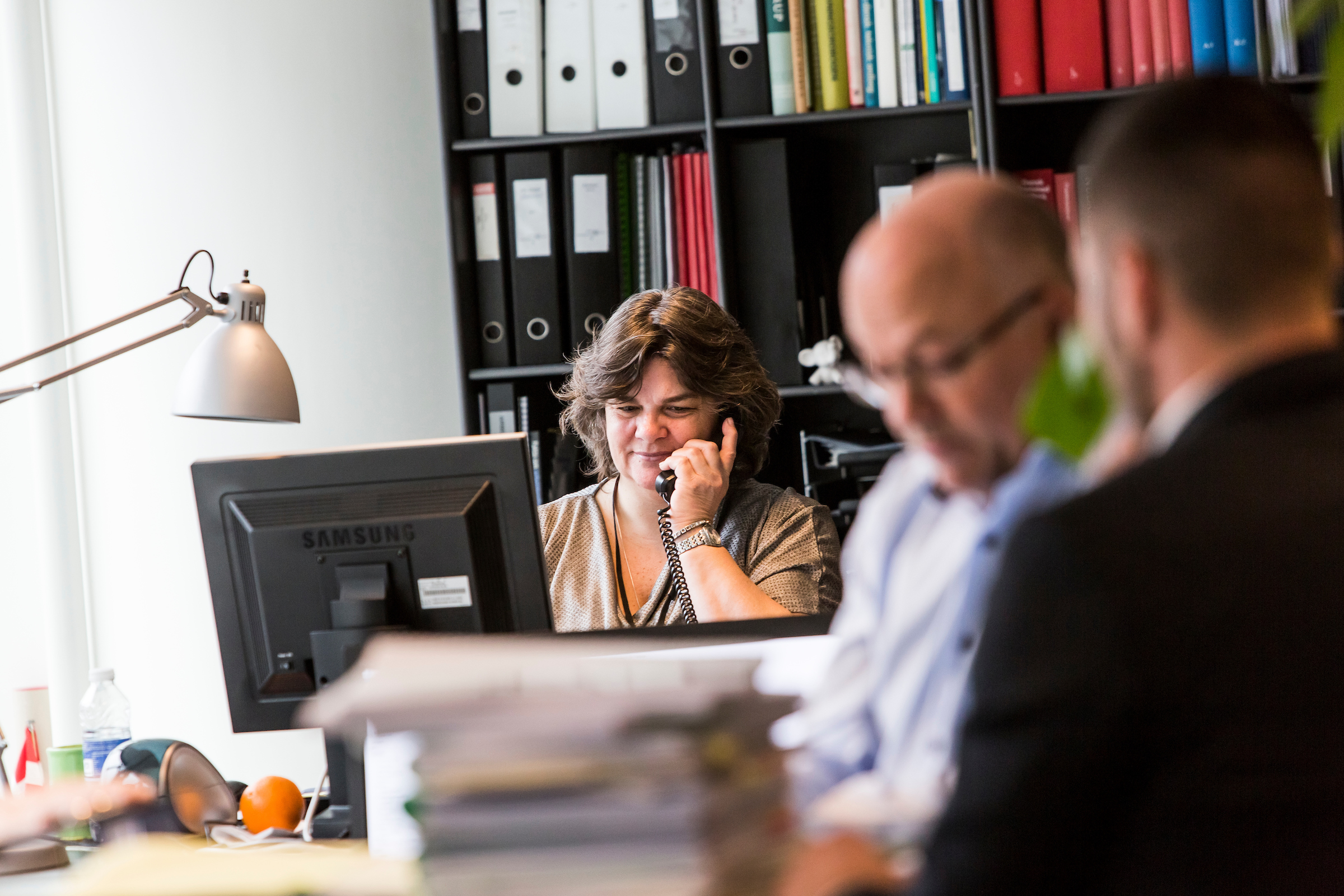 Foto af sekretariatet i Danske Arkitektvirksomheder. Kontraframe