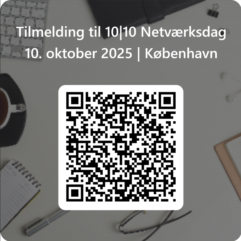 QR-kode til tilmelding af 10/10 netværksmøde