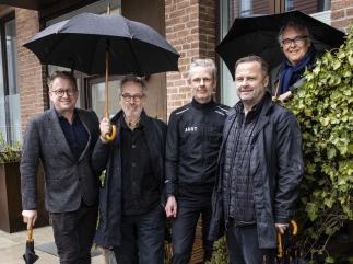 Foto af brødrene Nagel med AARTs stiftende partnere