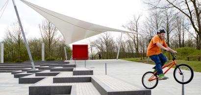 Foto: Lene Esthave Aktivitetsarealer ved Angoraen i Høje Kolstrup, SWECO Architects, SNE Architects & Weile Arkitekter. Foto: Lene Esthave.