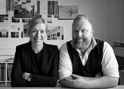 Mette Tony og Mads Bjørn Hansen. Foto: Praksis Arkitekter. Foto af Mette Tony og Mads Bjørn Hansen