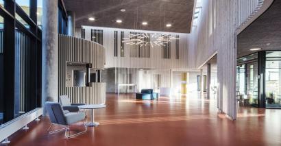 Vejle Psykiatrisygehus af Arkitema Architects er gennemført som OPP projekt, hvor drift og vedligehold er medregnet i en årrække. Vejle Psykiatrisygehus