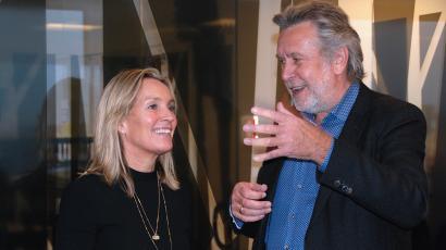 Direktør hos Danske Arkitektvirksomheder, Lene Espersen på medlemsbesøg hos Kullegaard. Foto af Lene Espersen på besøg hos Kullegaard Arkitekter
