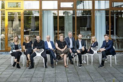 Danske Arkitektvirksomheders bestyrelse anno efteråret 2018. Til generalforsamlingen 2019 skal der vælges fire medlemmer til bestyrelsen. Billede af Danske Arkitektvirksomheders bestyrelse anno efteråret 2018. Foto: Jørgen True