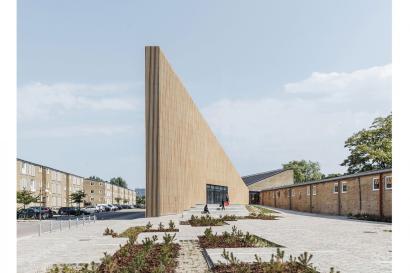 Billede af Tingbjerg Bibliotek & Kulturhus af COBE. Foto: Rasmus Hjortshøj 