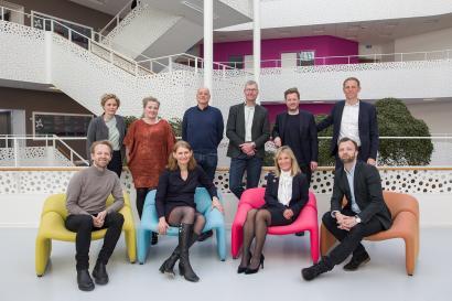 Foto af Danske Arkitektvirksomheders nye bestyrelse anno april 2019
