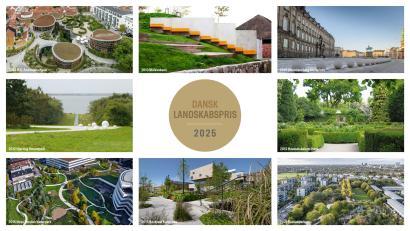 Kollage over tidligere vindere af Dansk Landskabspris Collage af tidligere vindere