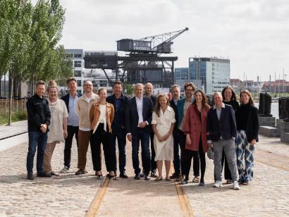 Lene Tranberg (yderst til højre) med partnergruppen i Lundgaard & Tranberg Arkitekter Partnergruppen ved Lundgaard & Tranberg Arkitekter