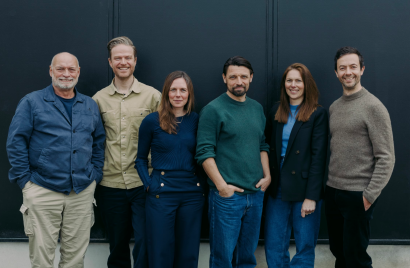 Partnergruppen i Over Byen Arkitekter: Christian Lund, Bjørn Mogensen, Maria Wedel Søe, Esben Thorlacius, Ida Lindberg og Martin A. Dahlerup