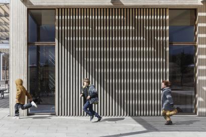 Haderslev-skolen Erlev Skole, som vandt prisen som Årets skolebyggeri i 2021, er tegnet af Arkitema.